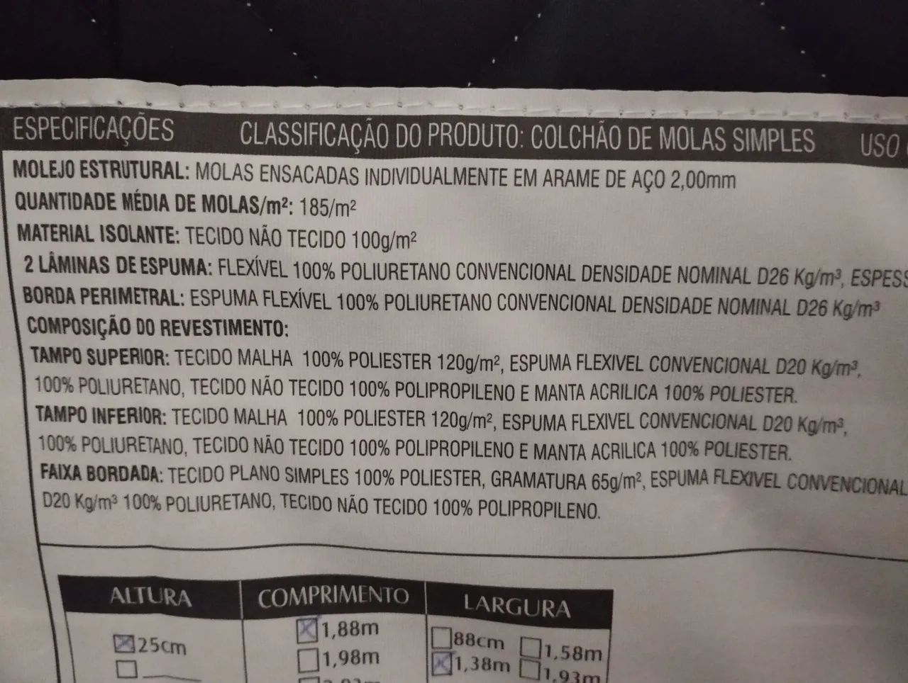 Cama Box Casal com Cabeceira - Foto 2