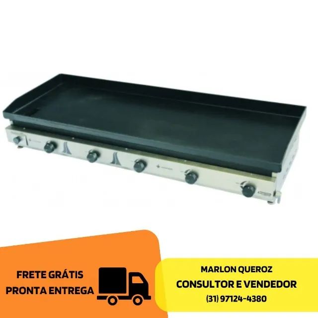 Chapa de Lanches 5  Queimadores Venâncio 