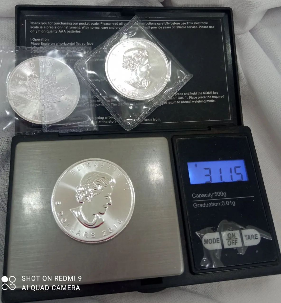 Moeda de Prata Pura 999 Canadense MAPLE LEAF 2018 - Foto 3