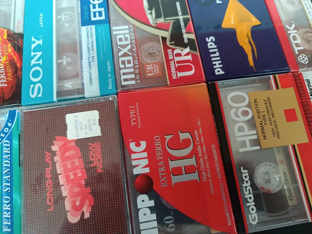Fita k7 cassete emtec tdk sony maxell lote 10 unidades - Foto 2