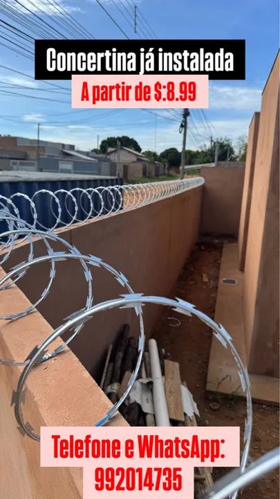 Concertina já instalada - Segurança para sua casa! - Foto 3