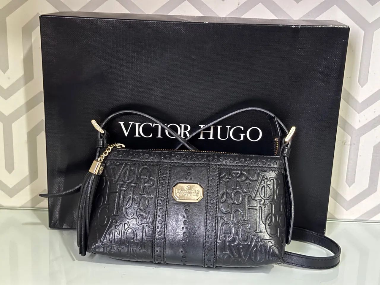 Bolsa Victor Hugo New Ada Original 100% Couro - Foto 2