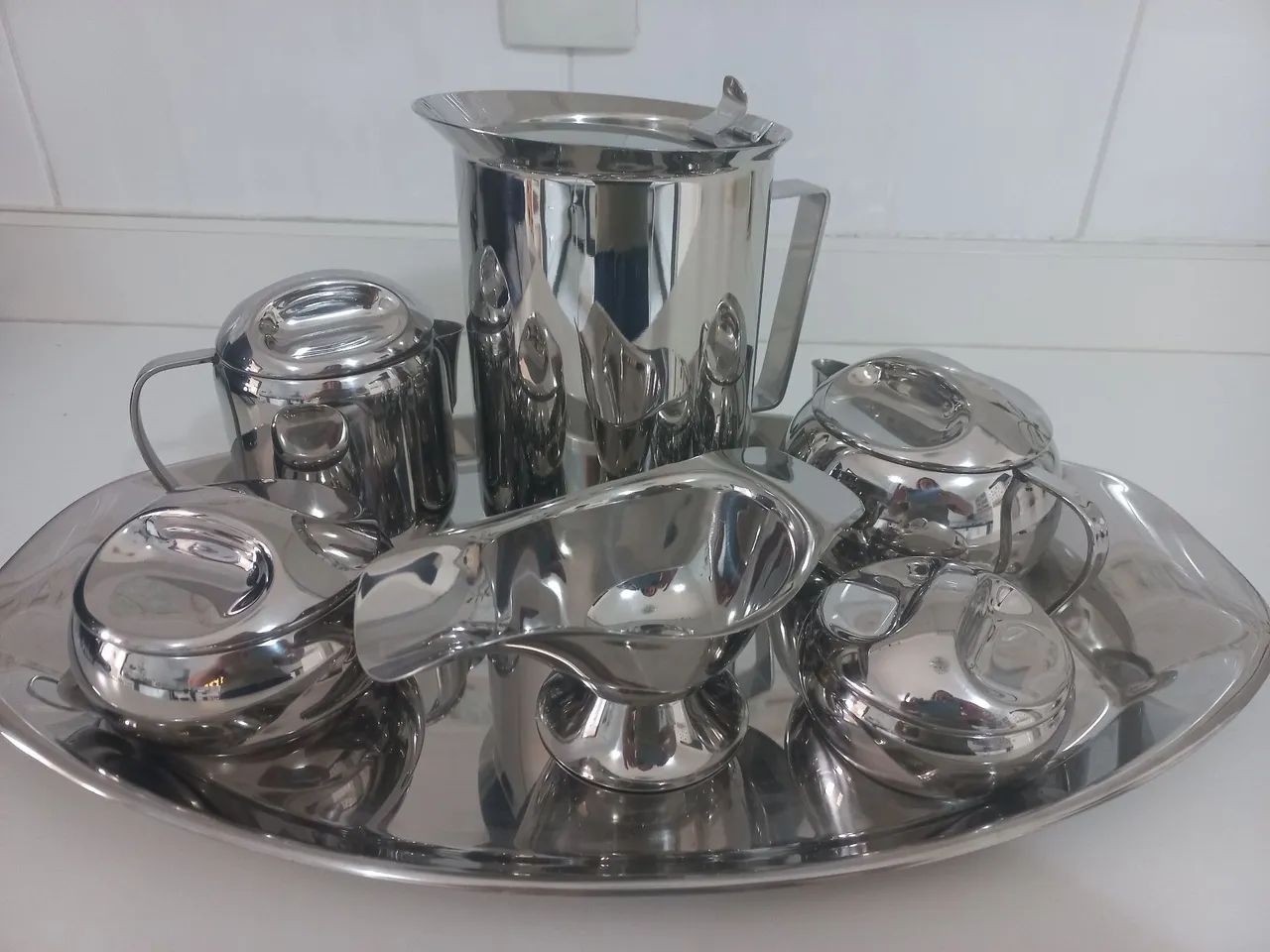 Bandeja de chá é café 