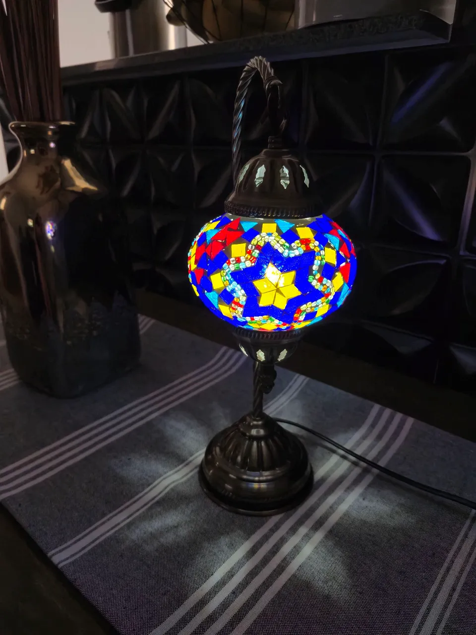Abajur Turco Mosaico - Decoração Exclusiva