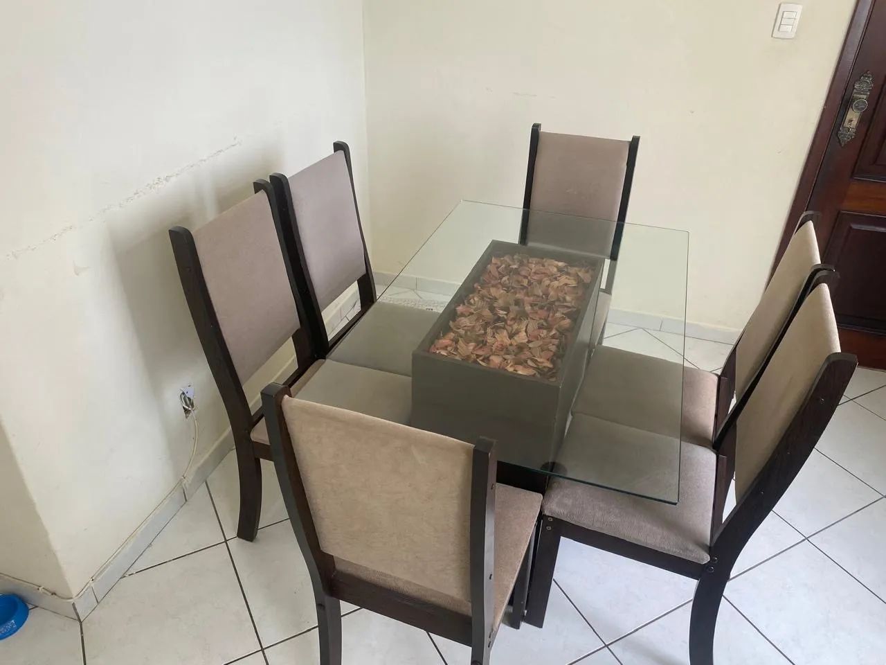 Mesa Jantar Vidro 6 Cadeiras 64520807272065120