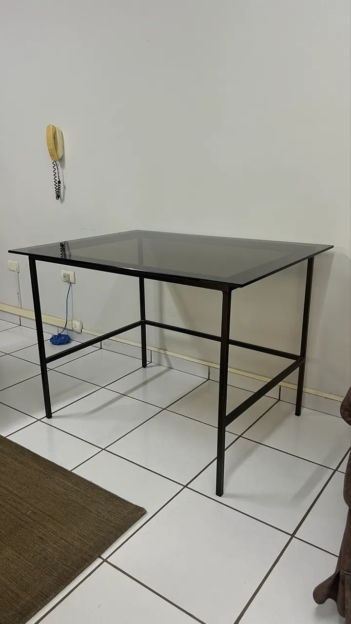 Mesa com tampo de vidro blindex  - Foto 3