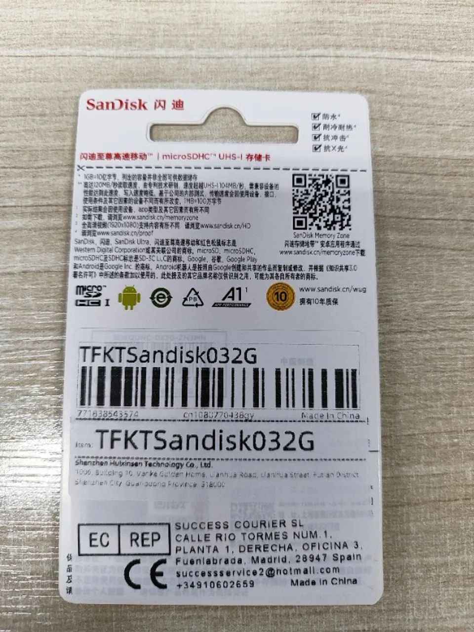 Cartão De Memória 32gb C10 Ultra A1 Original Sandisk - Foto 2