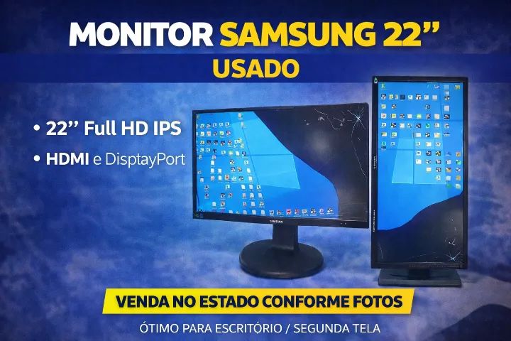Samsung 22 Full HD HDMI DisplayPort - NO ESTADO