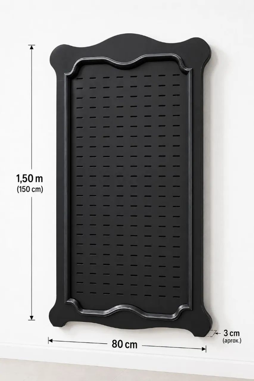 Painel canaletado com moldura