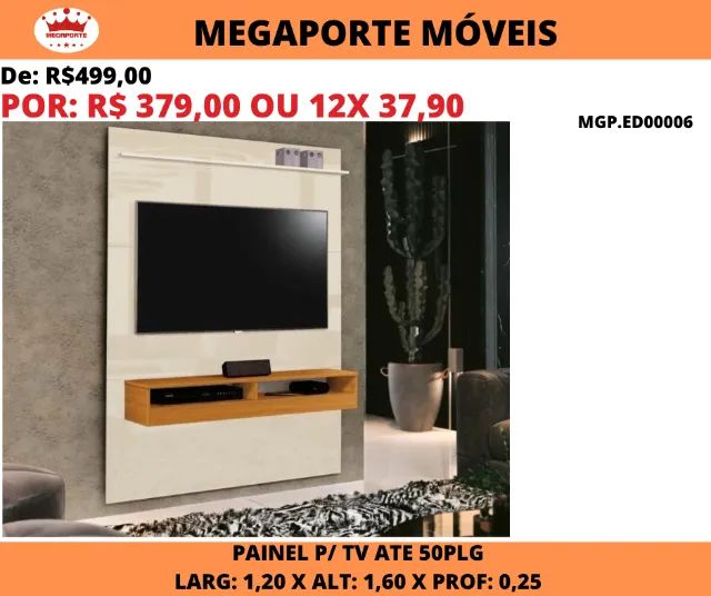 Painel Home 1,20 para Tv até 50 Polegadas - Foto 2