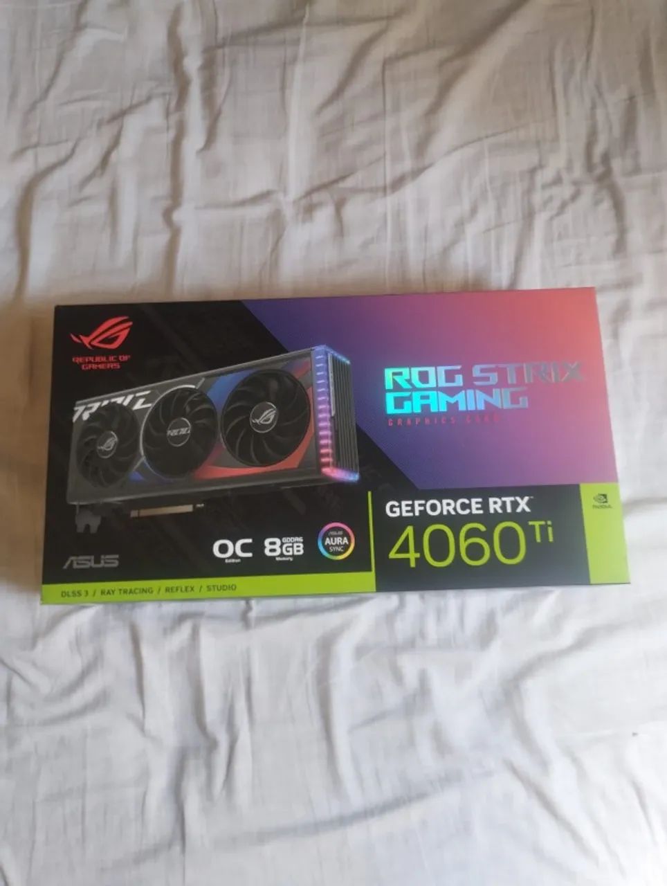 Placa de vídeo RTX 4060 Ti Rog Strix
