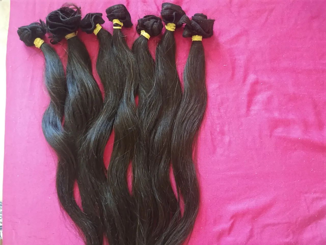 Vendo cabelo liso humano com 50 cm limpo cheiroso. - Foto 5