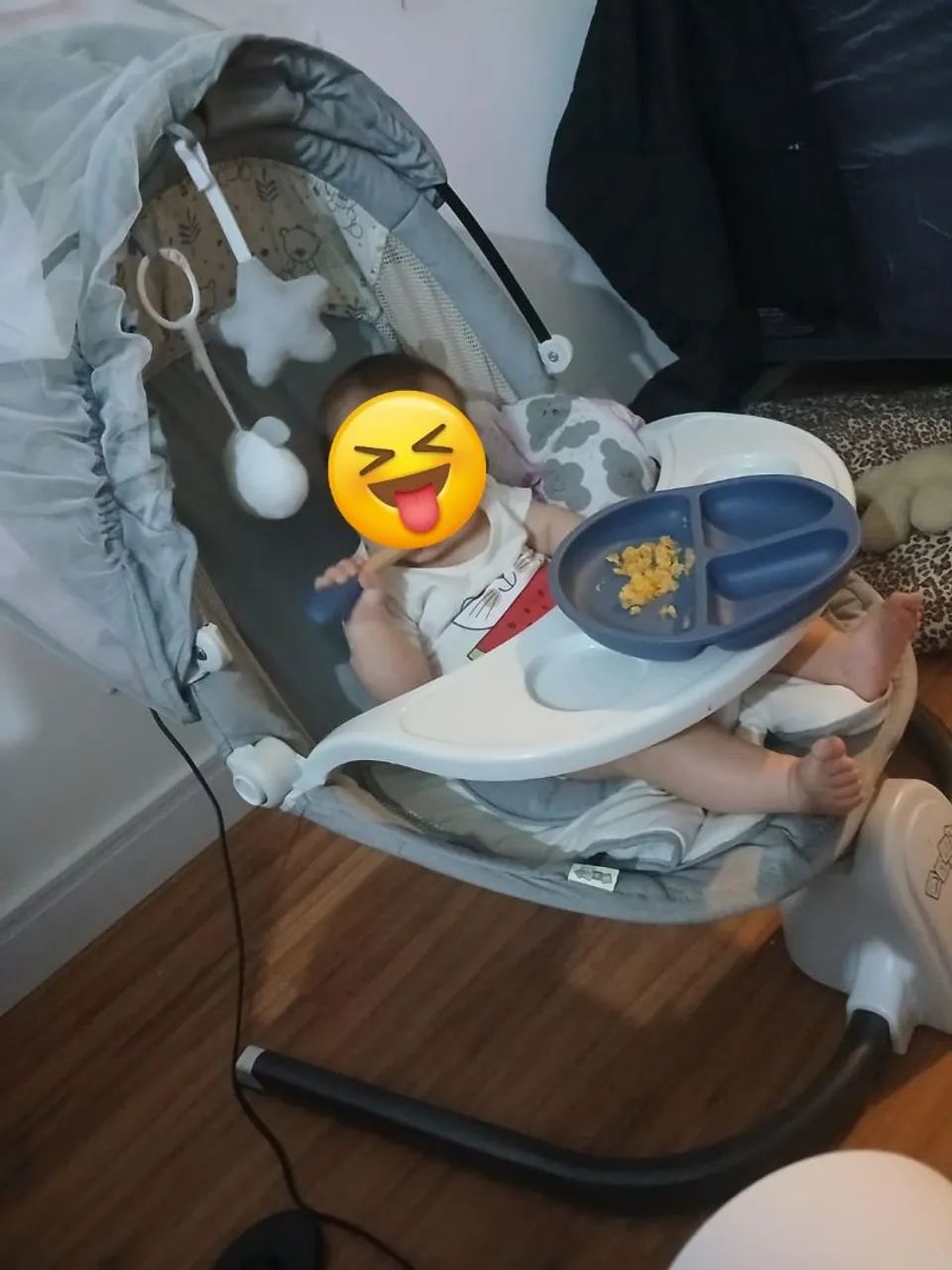 Cadeira de balanço e alimentação Snug Maxy Baby  - Foto 3