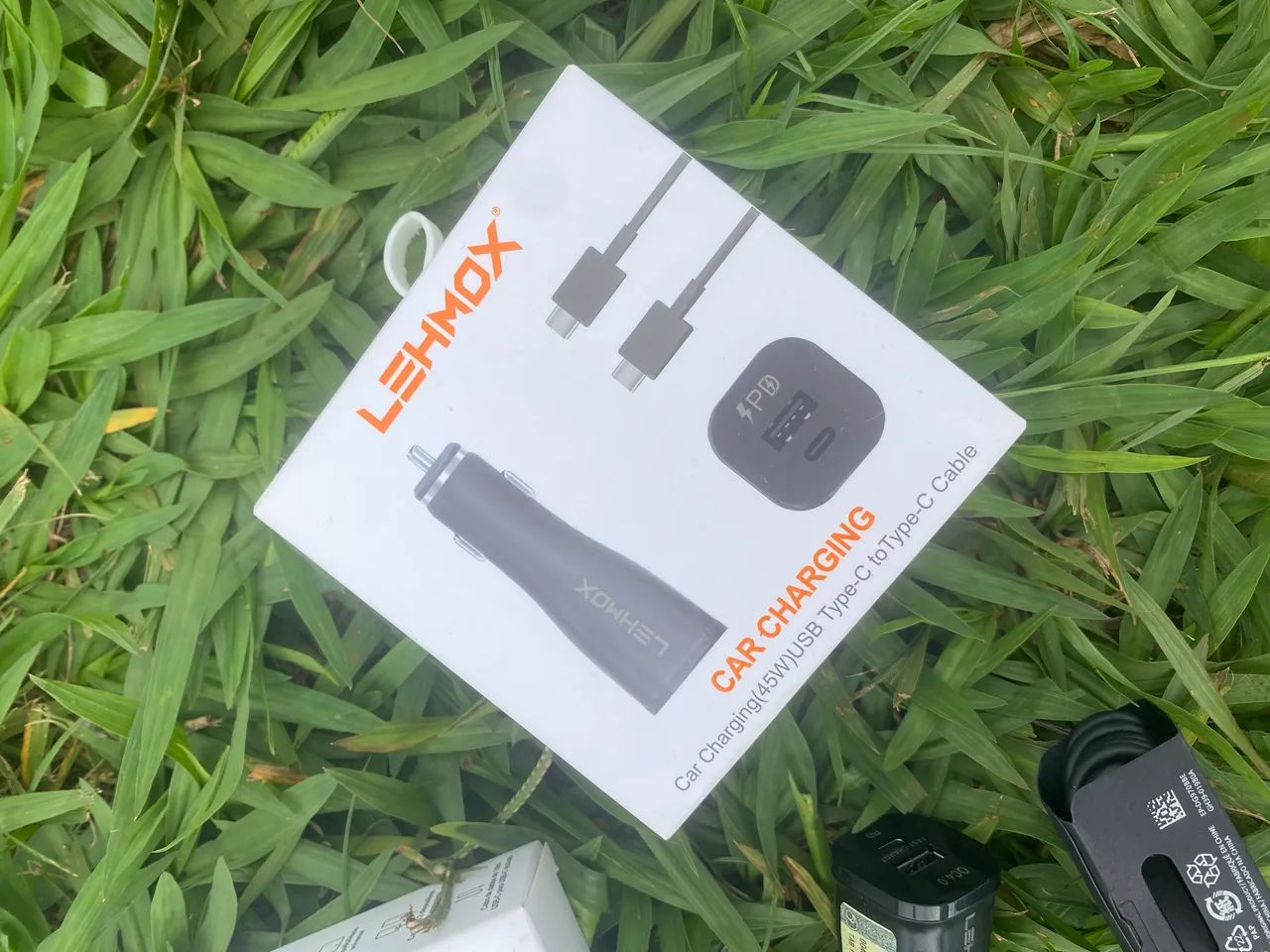Adaptador de Carregador USB e Tipo C para Carro