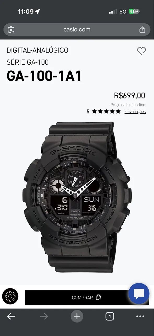 G Shock  GA-100-1A1