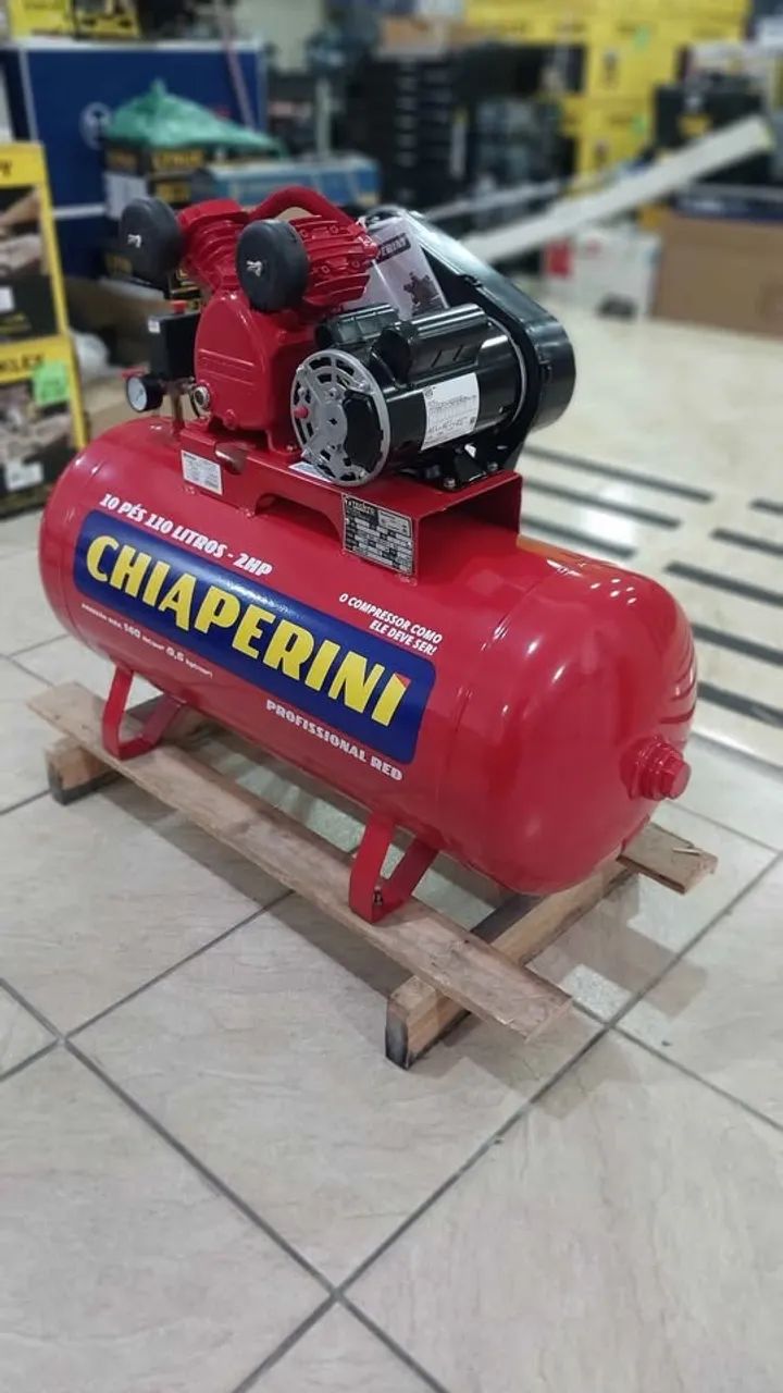Compressor de ar Chiaperini 110L 140Libras 2hp - Novo/Loja - Foto 4
