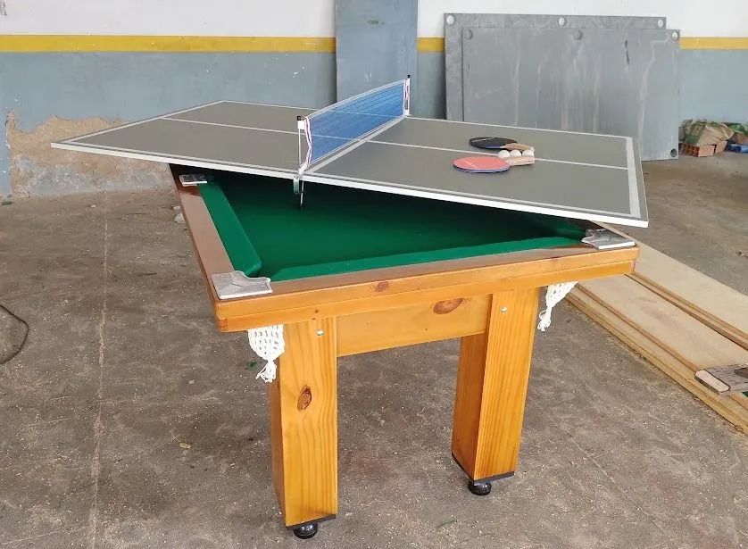 Sinuca  de sextinha com tampo de ping pong 2500 até 3x sem juro