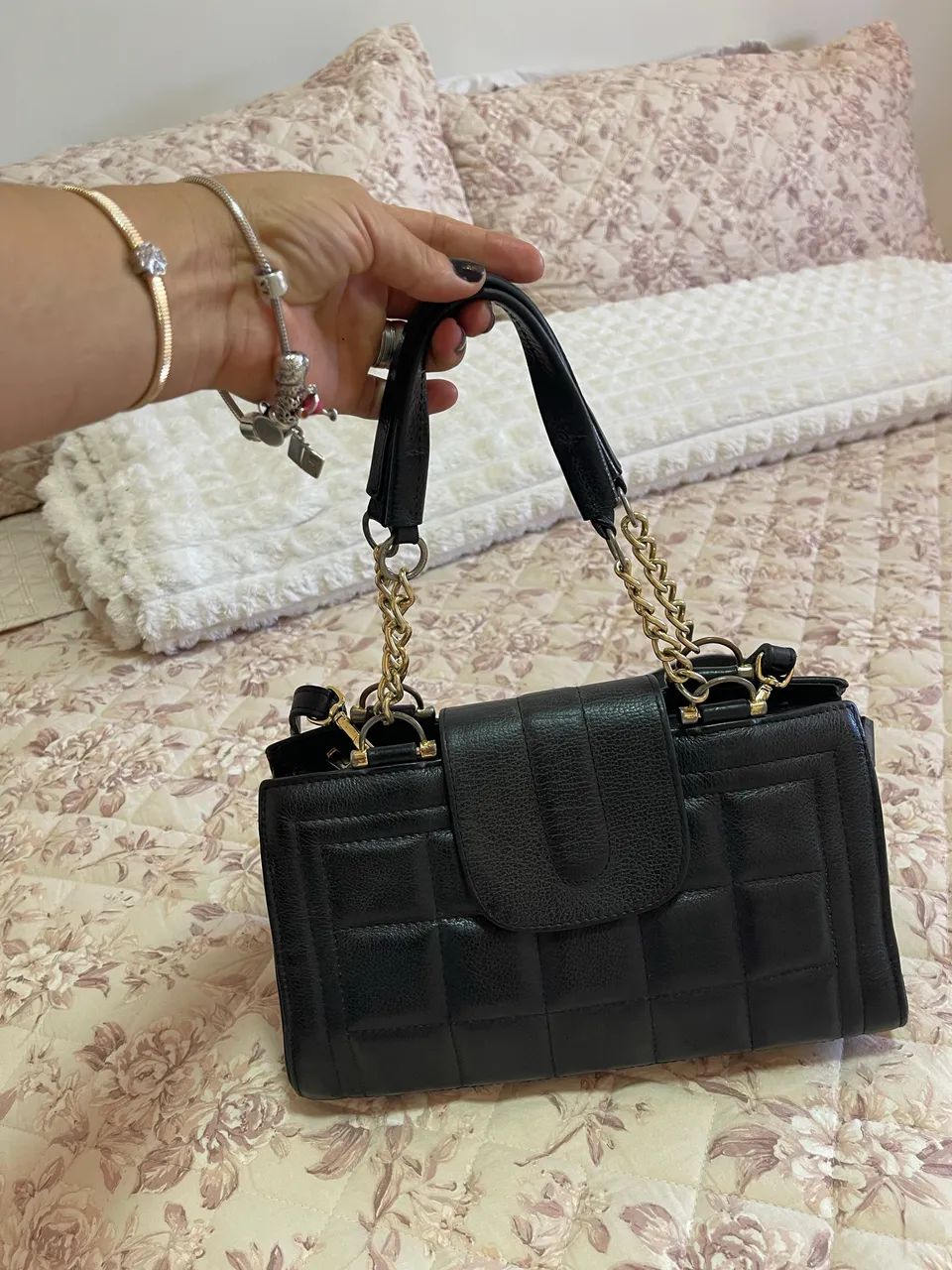 Bolsa Constance couro legítimo  - Foto 4