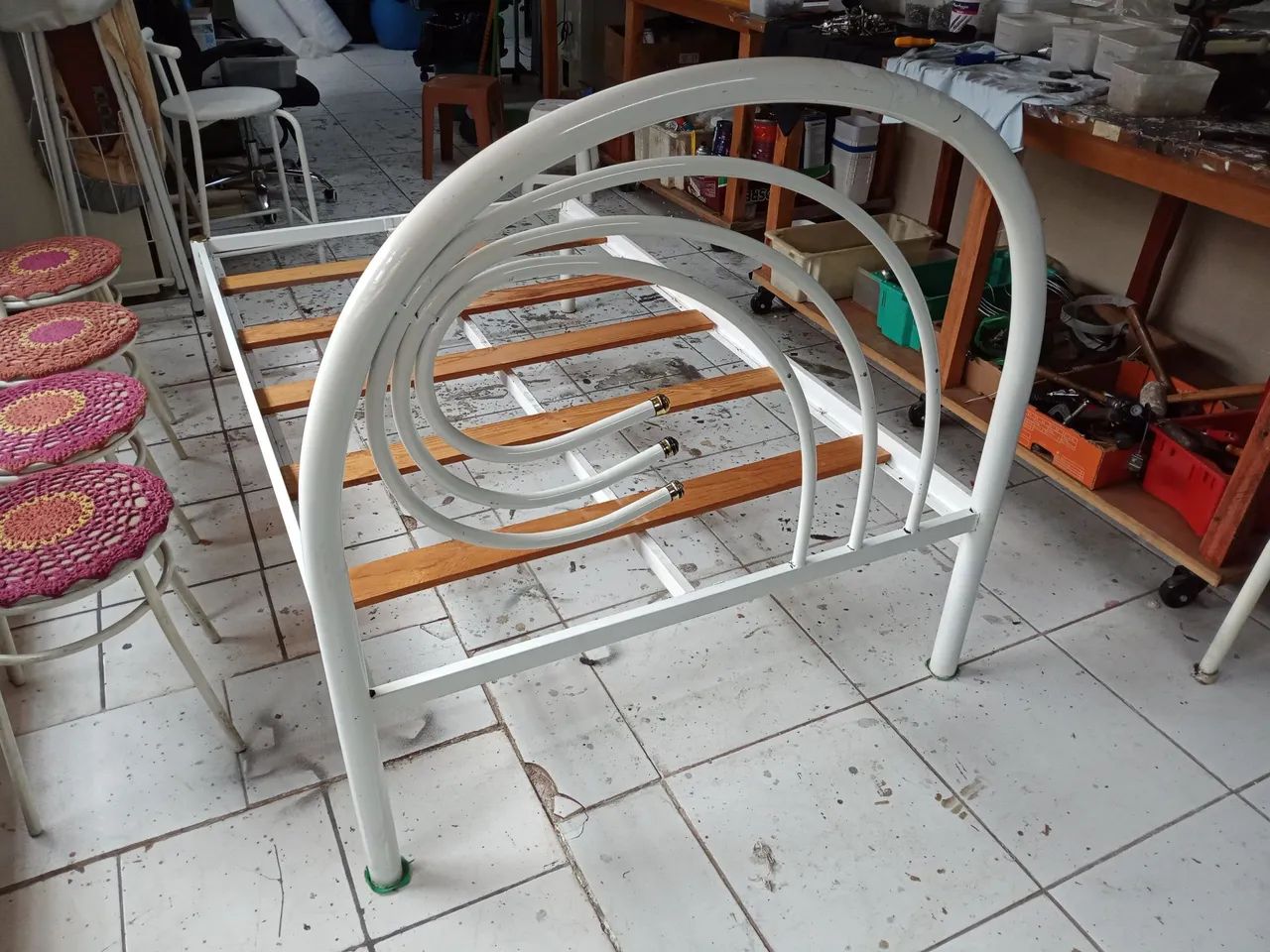 Cama de Viúvo em Metal  - Foto 5