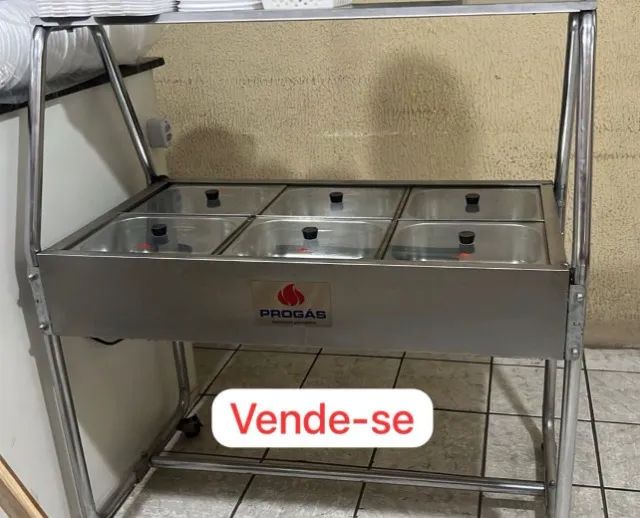 Balcão Buffet Térmico ProGás 6 Cubas em Ótimo Estado - Foto 3