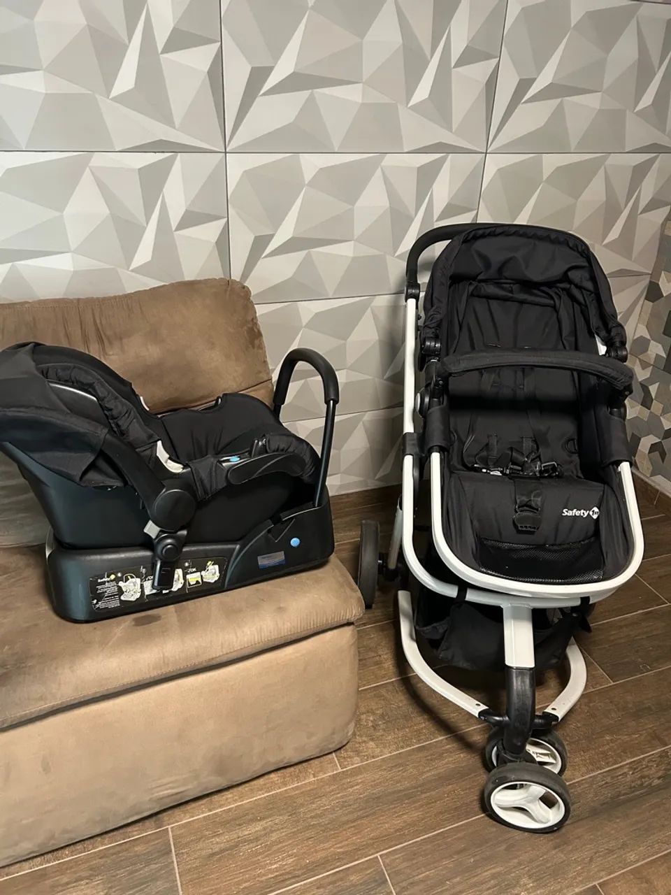 Carrinho bebê 1st safety 3 em 1 - Foto 6