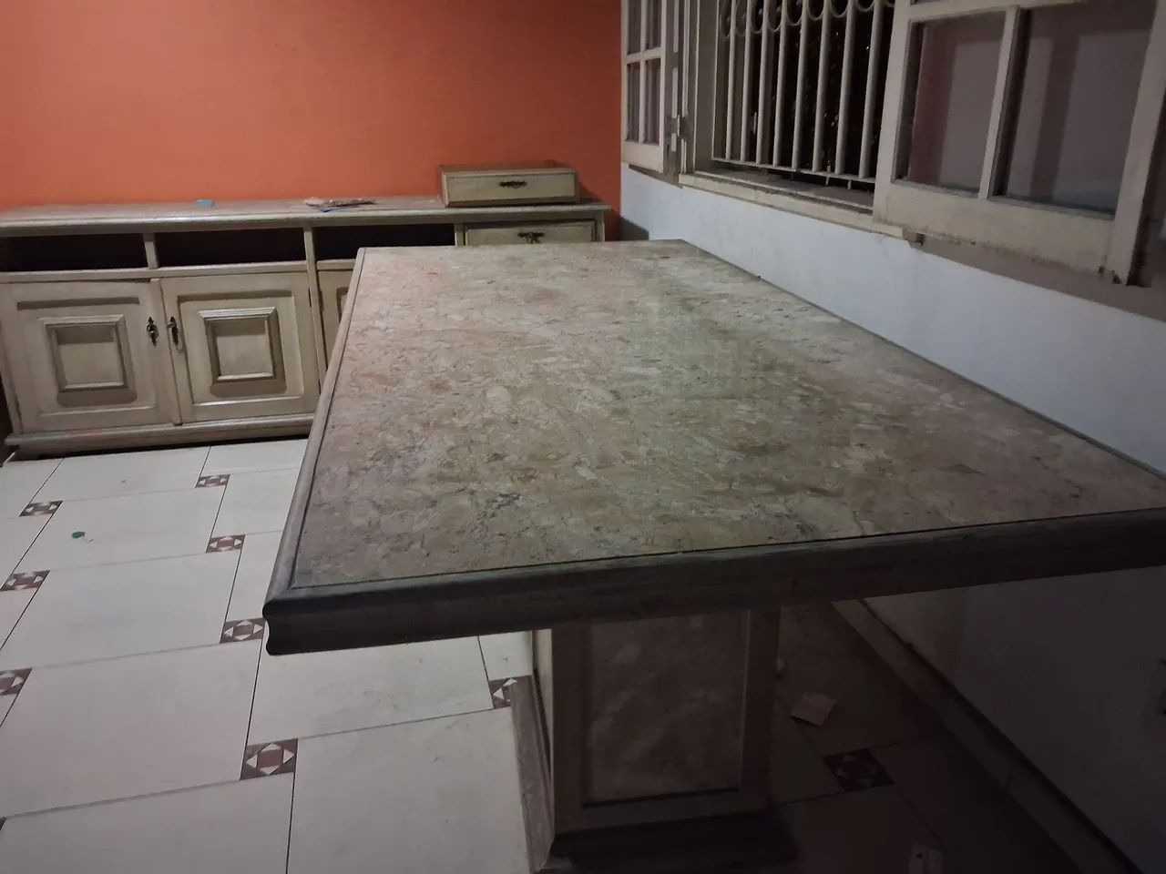 Mesa de m ármore Beje Bahia - Foto 2