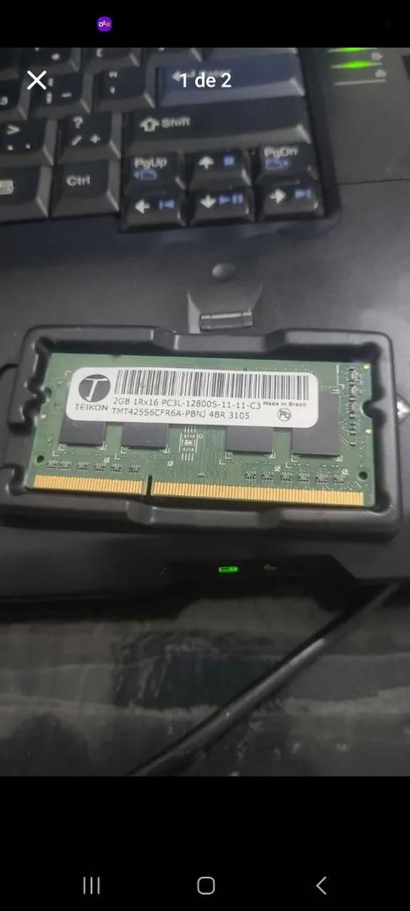 Memoria ram ddr3 2gb