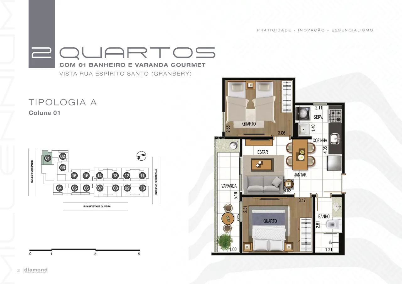 Apartamento 2 quartos - Centro - Foto 2