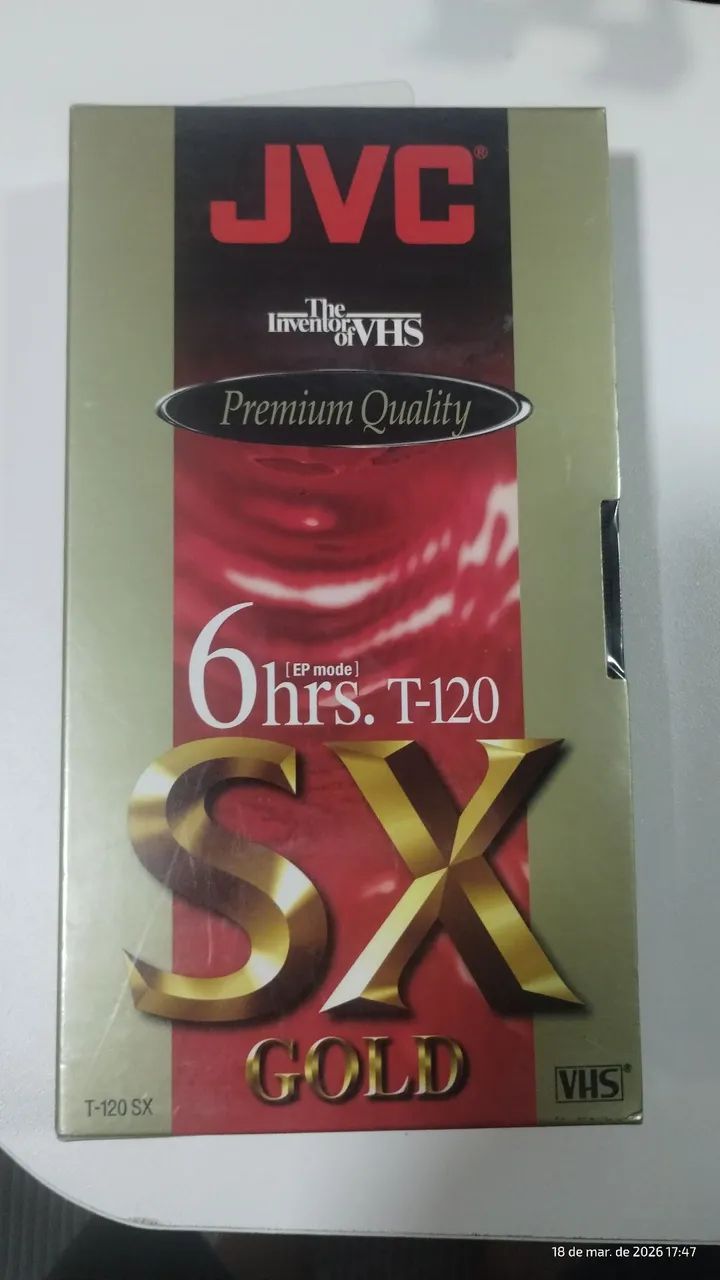 Fita VHS JVC SX Gold