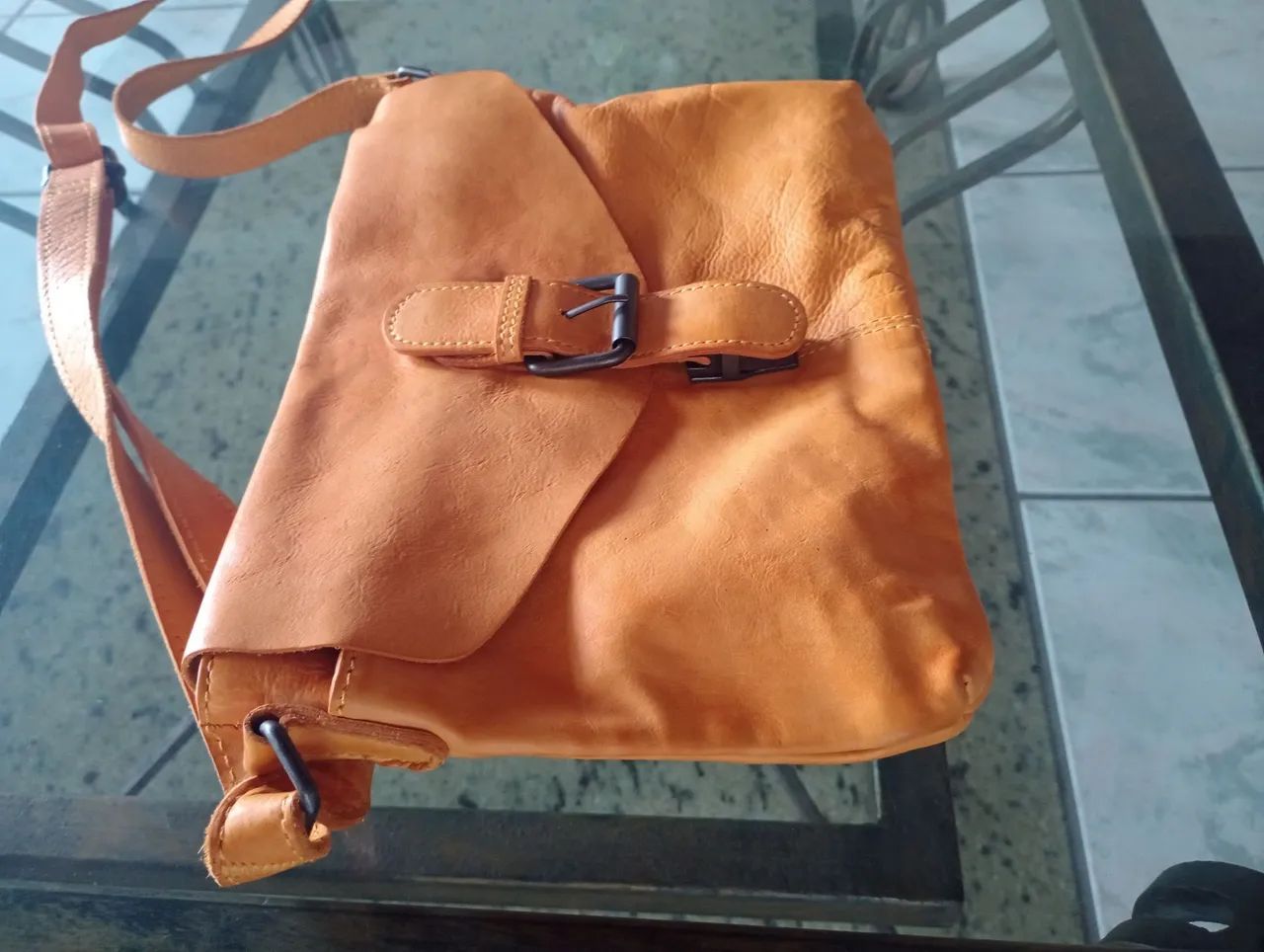 Bolsa de Couro Bandolera