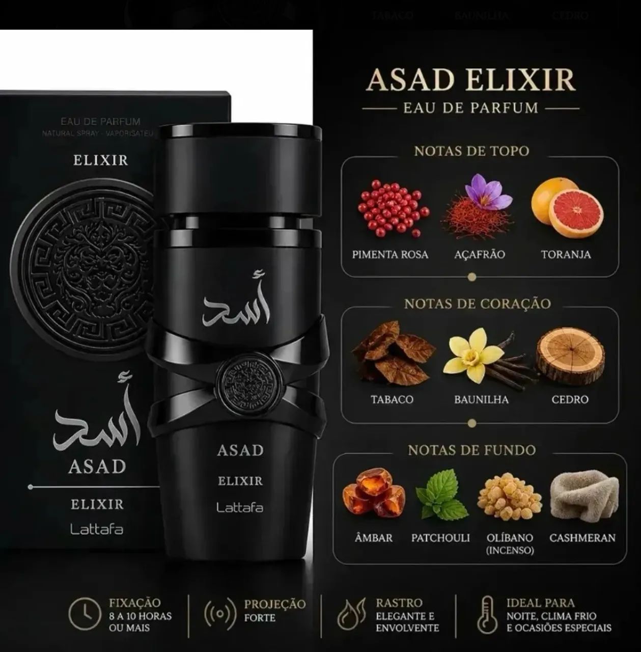 Original Asad Elixir Entrega Grátis  - Foto 3