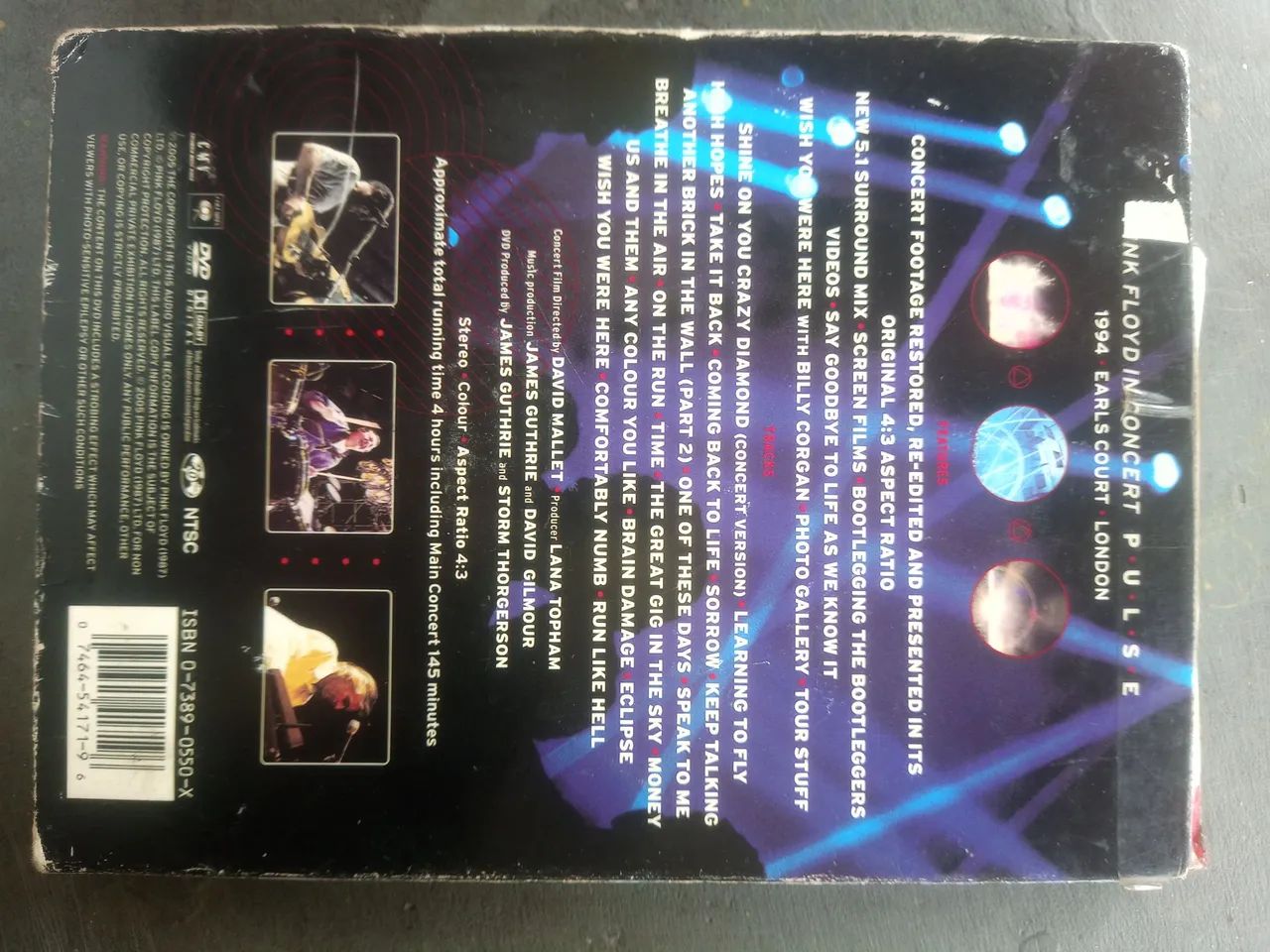 Dvd Pink Floyd duplo importado.