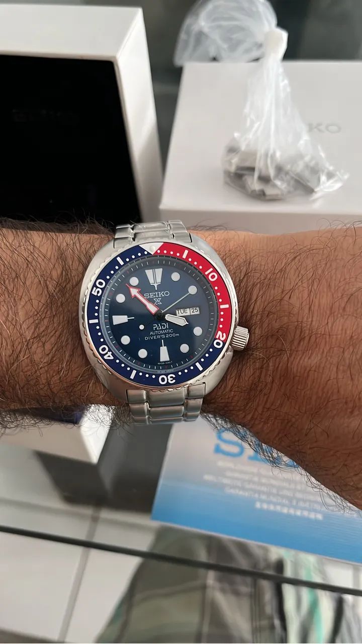 Relógio Seiko Automático Tartaruga Pepsi - Foto 2