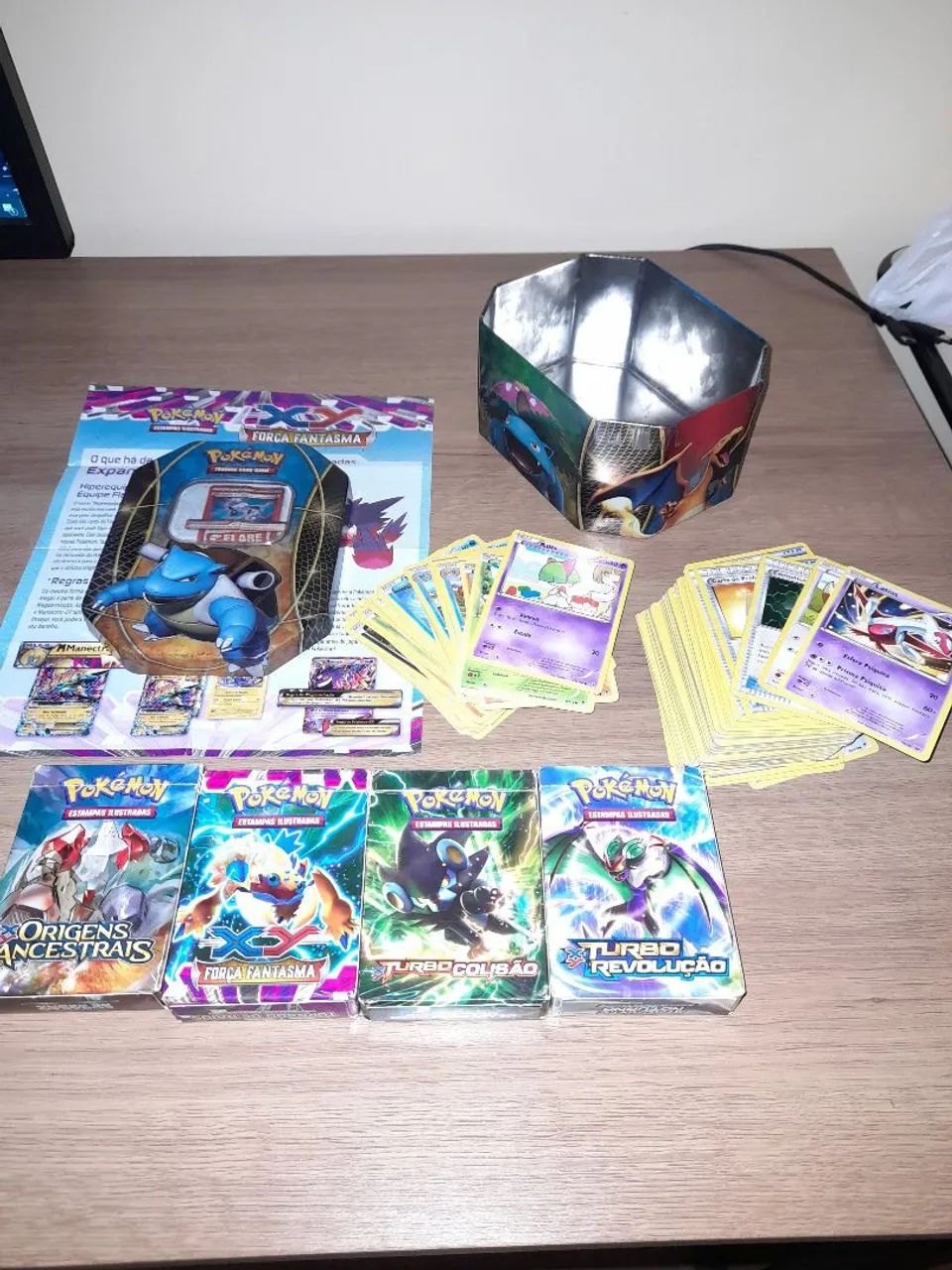 Lata Power Trio EX - Blastoise-EX e Decks de batalha com mais de 300 cartas! - Foto 3