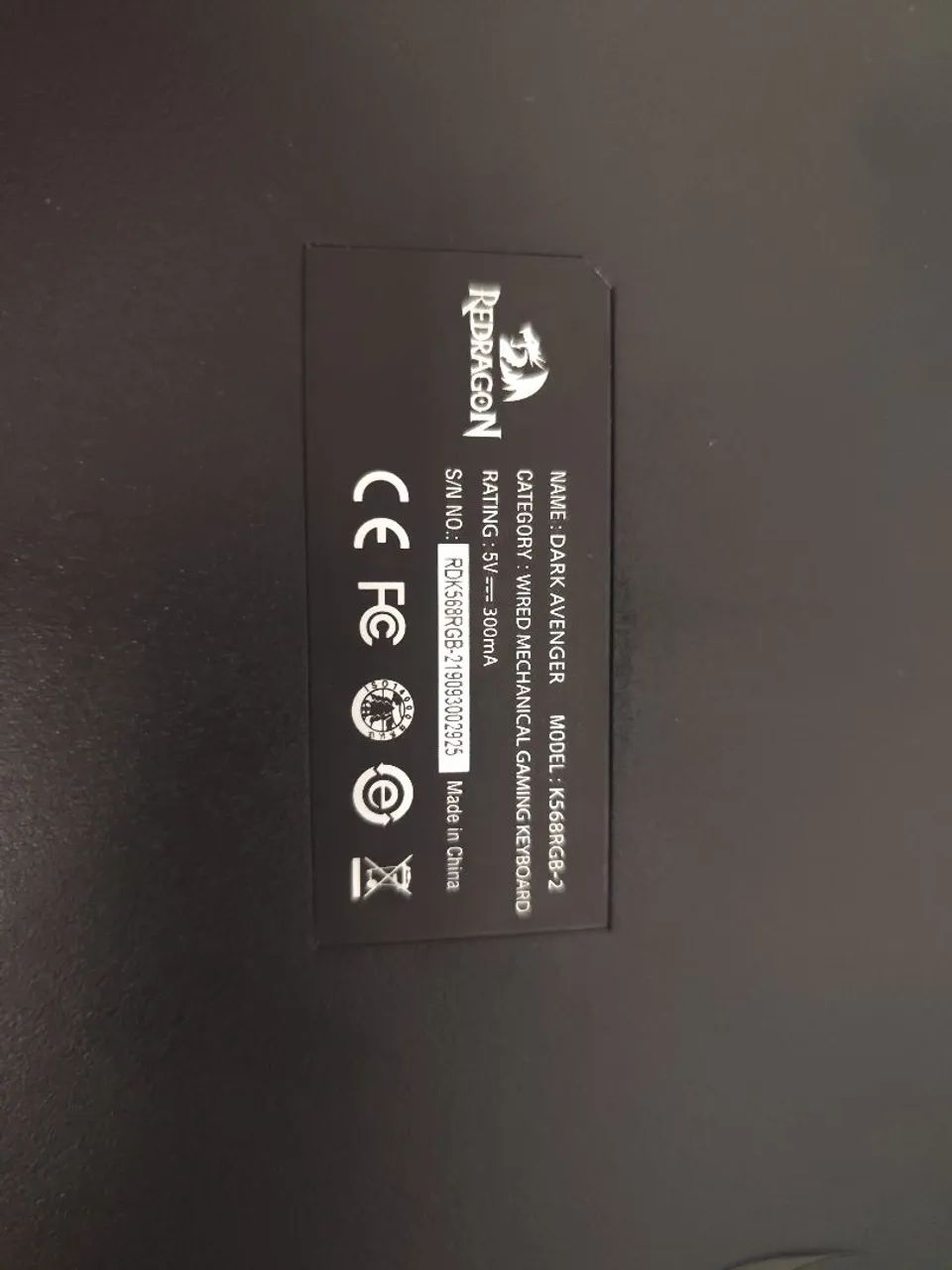Teclado Redragon Dark Avanger - Foto 2