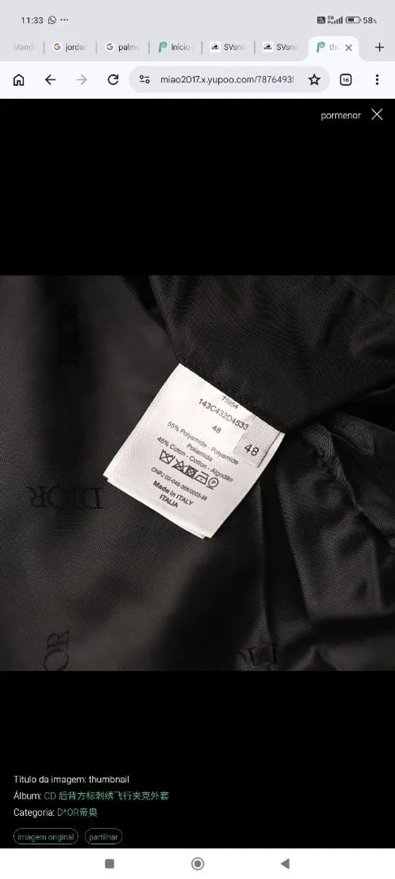 Jaqueta da Dior nunca usada  - Foto 3
