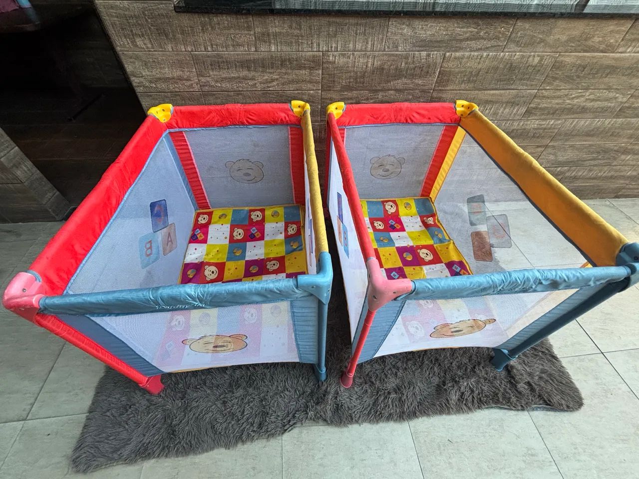 Cercado Desmontável Happy Cada unidade - Colorido -Burigotto - Foto 6