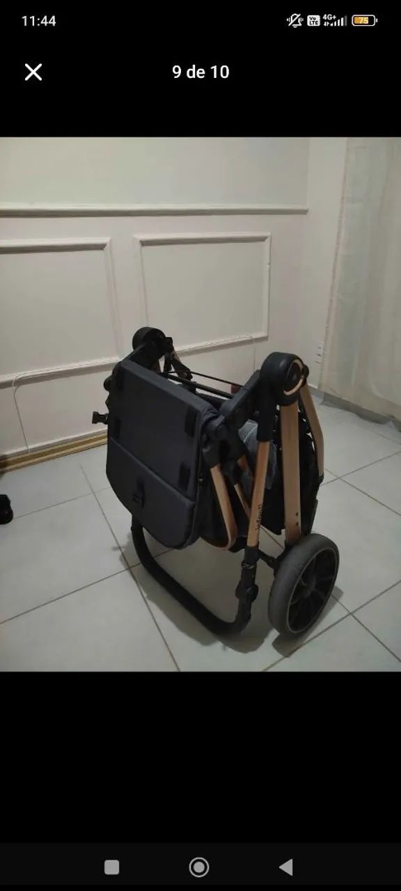 Carrinho de bebe com bebê conforto. - Foto 2