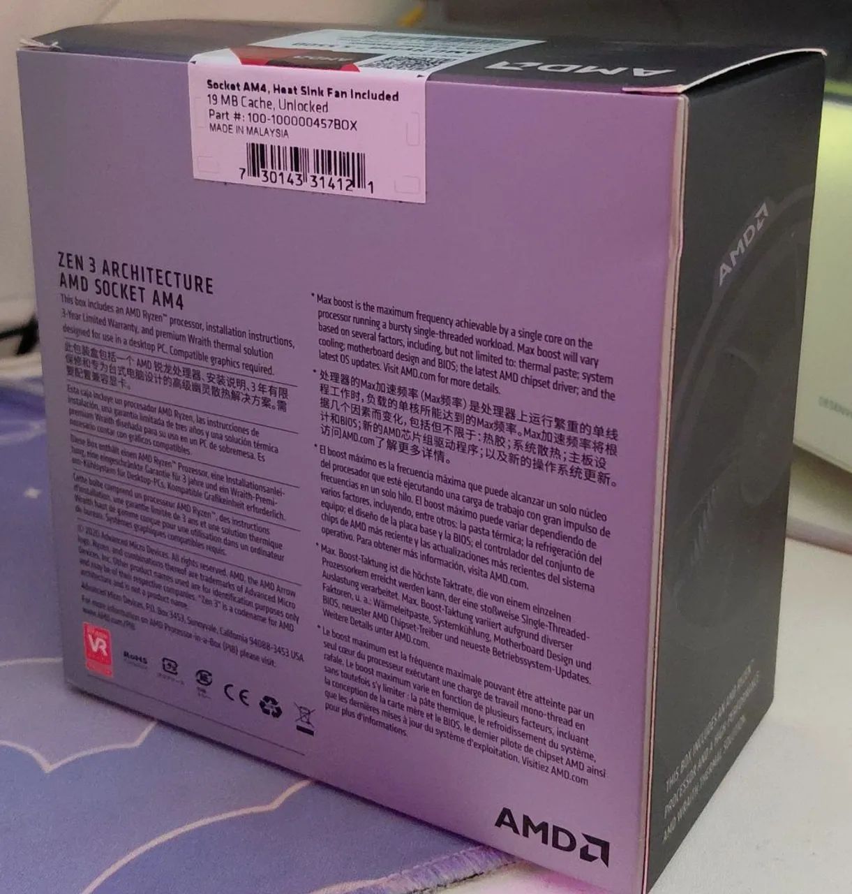 Processador AMD Ryzen 5 5500 100100000457BOX - Lacrado - Foto 3