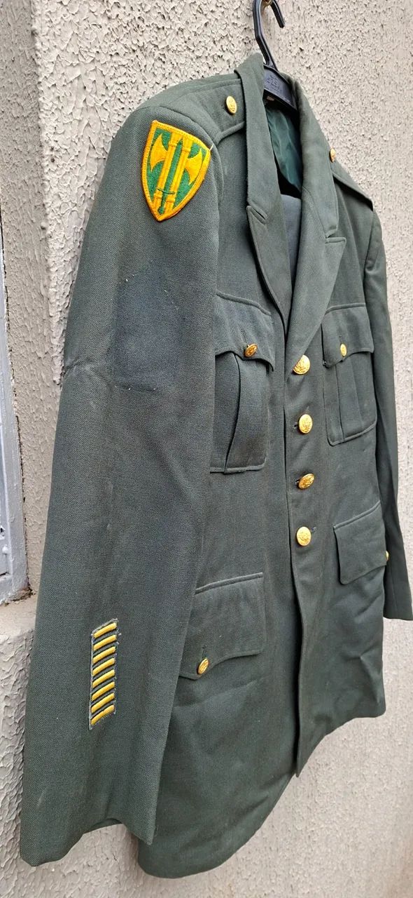 Paletó e calça de gala Army Green Service Uniform (Class A).