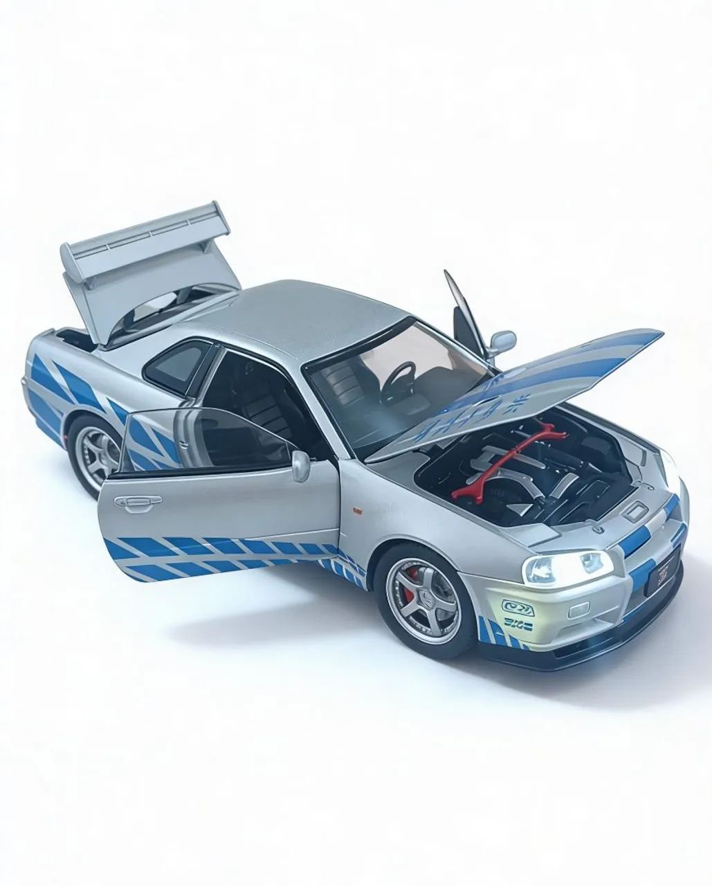 Miniatura Skyline GT-R34 escala 1/24