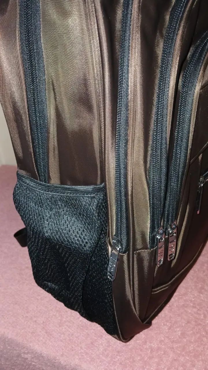 MOCHILA MARROM - NOVA E PRONTA ENTREGA - Foto 5