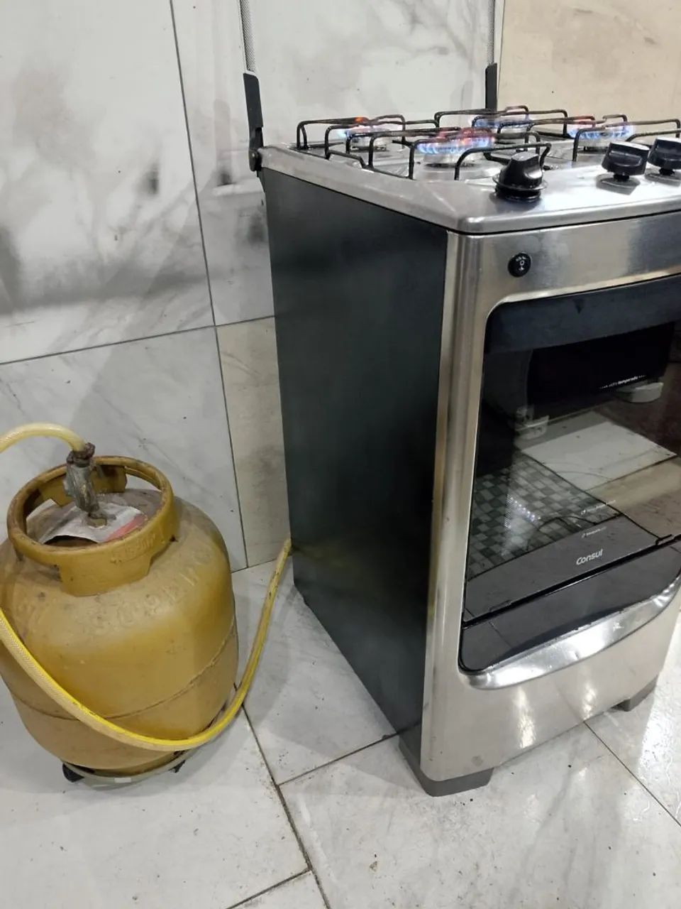 Fogão Consul 4 bocas inox acendimento no fósforo  - Foto 4