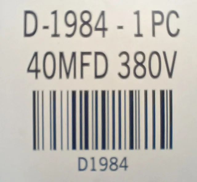 CAPACITOR DA MARCA EOS DE 40MFD POR 380VAC MODELO D-1984 - Foto 3
