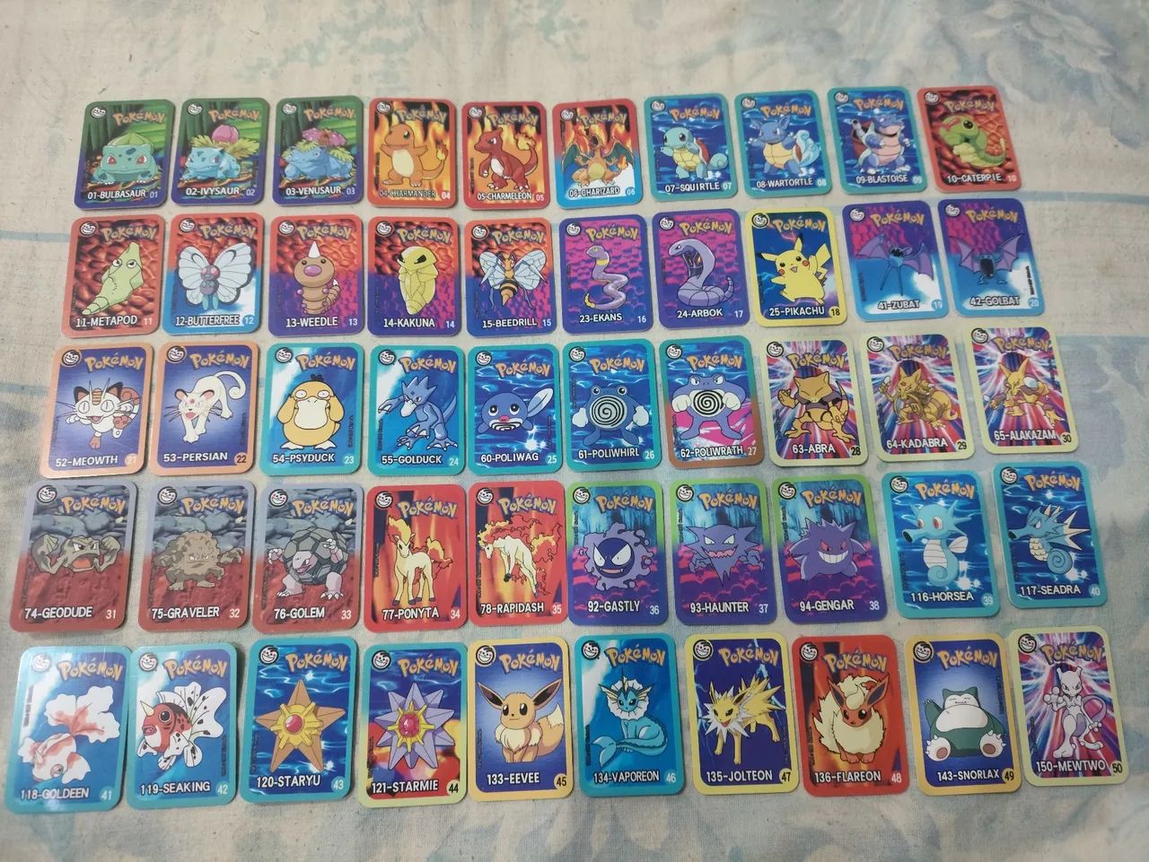 Pokémon supercartas - replica da coleção 