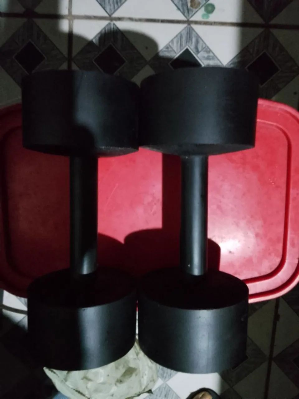 Halteres de PVC fixo 2,3kg - Foto 3