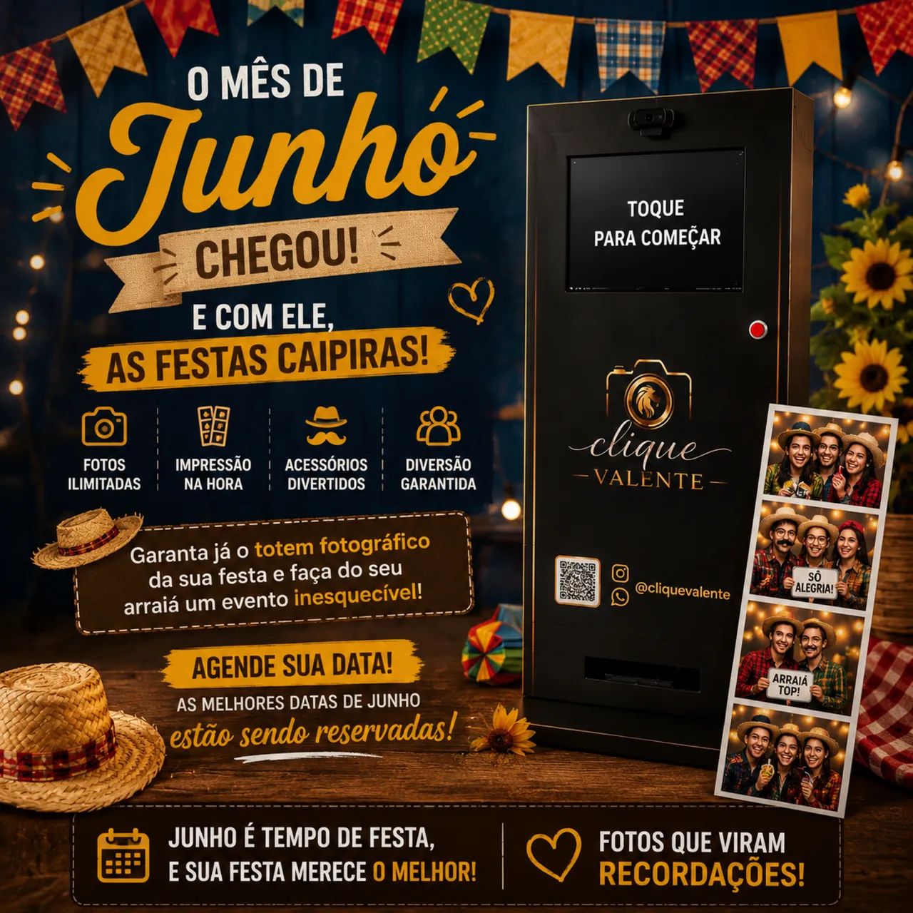 Totem fotográfico para festas e eventos ?