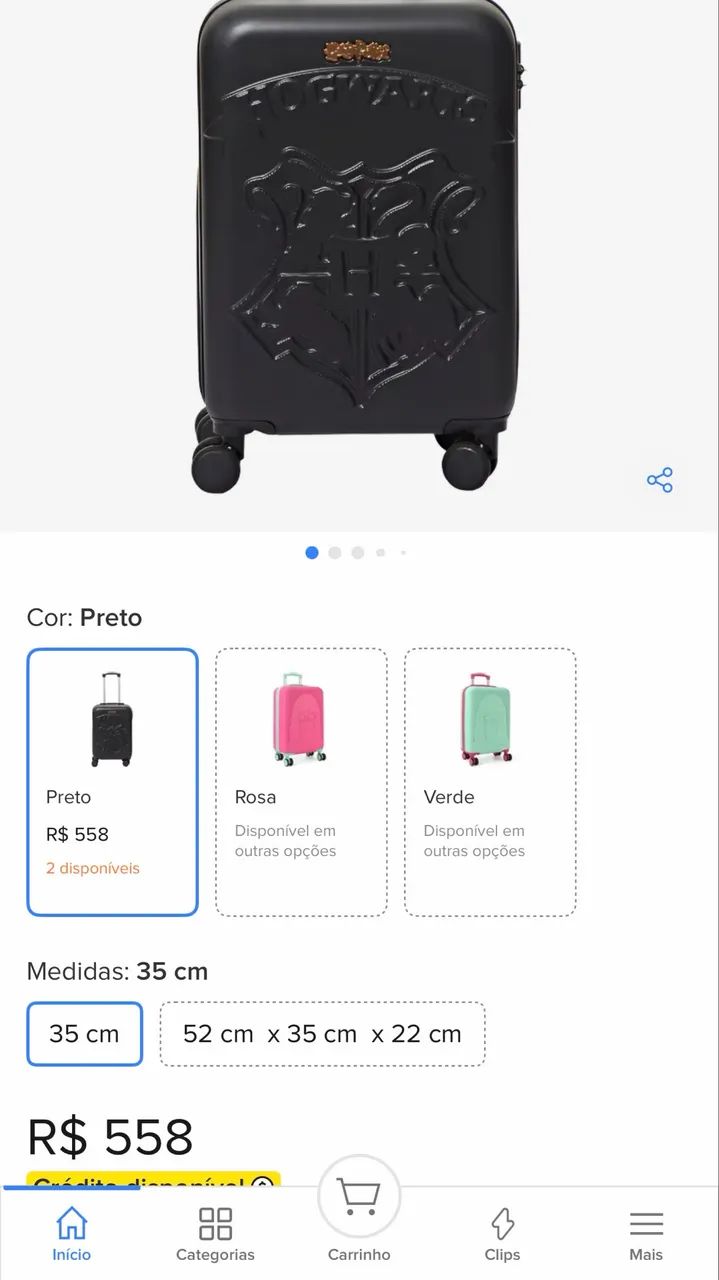 Mala de bordo/mochila Harry Potter - Foto 4