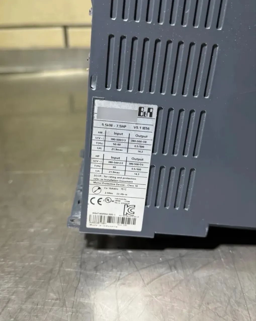 Inversor De Frequência B&r 7,5cv 380-500v Trifásico 5,5kw - Foto 5