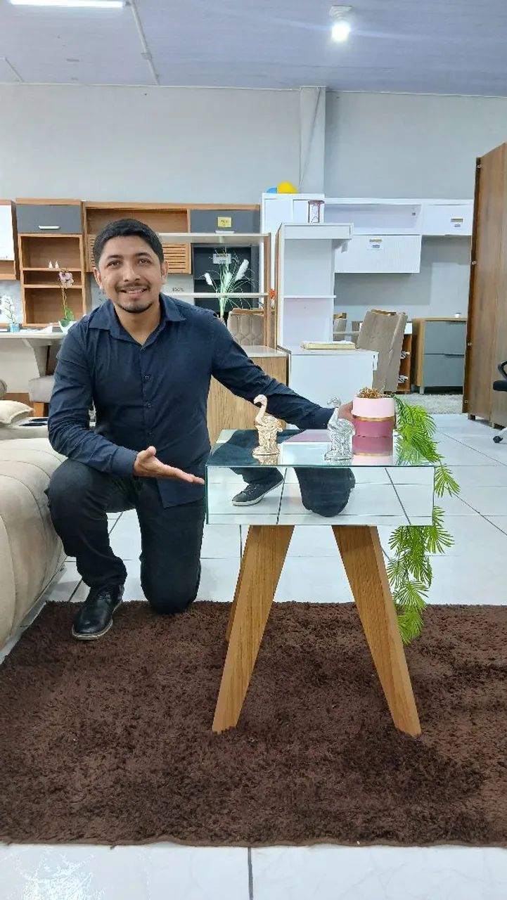 Mesa Lateral Estilo Retrô 
